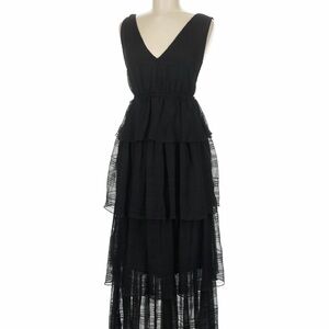 Lulu's Black Layered Maxi Dress
